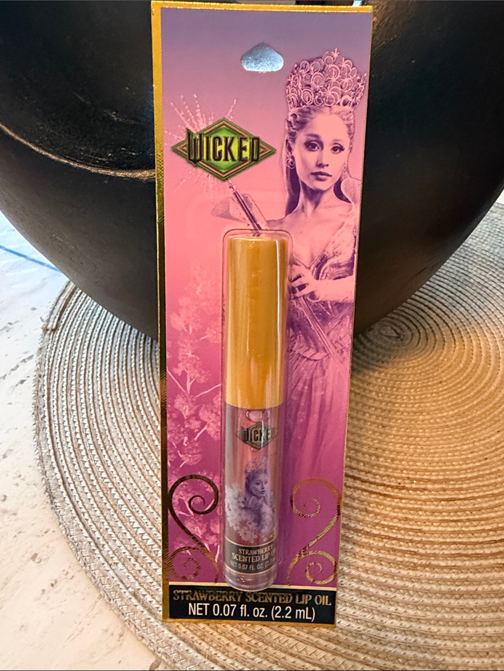 Wicked Strawberry Scented Lip Oil NEW .07oz. Pink